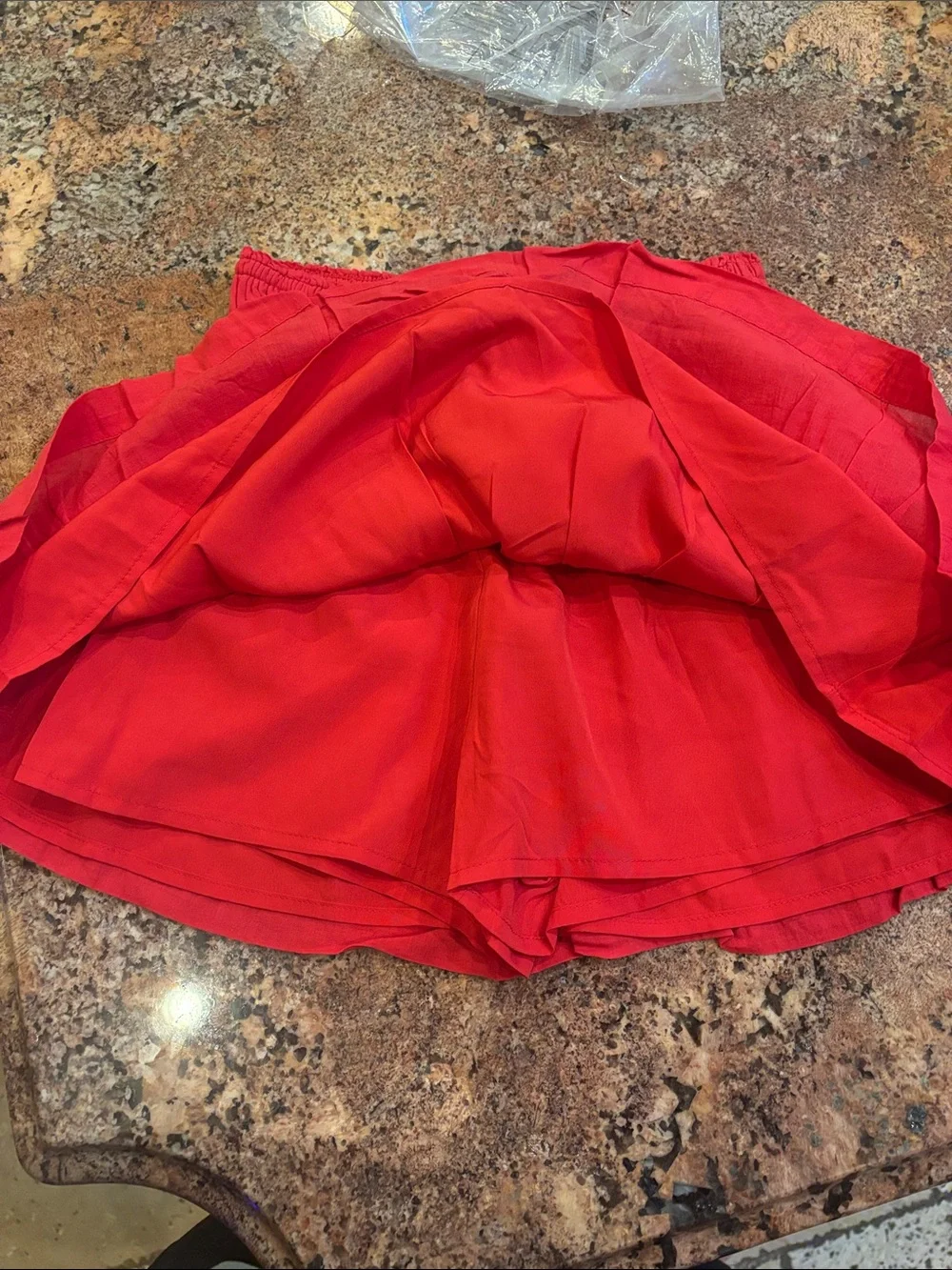 abercrombie kids Red Smocked-Waist Skirt